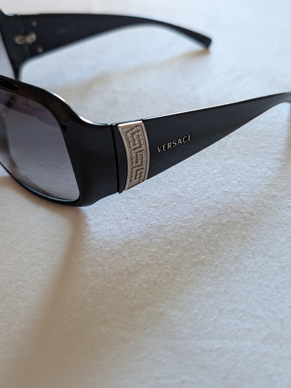 Versace Women's Black Sunglasses with Smoke Lenses - Picture 7 of 10